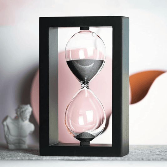 Minimalist Black Frame Timer The Wooden Decorative Hourglass