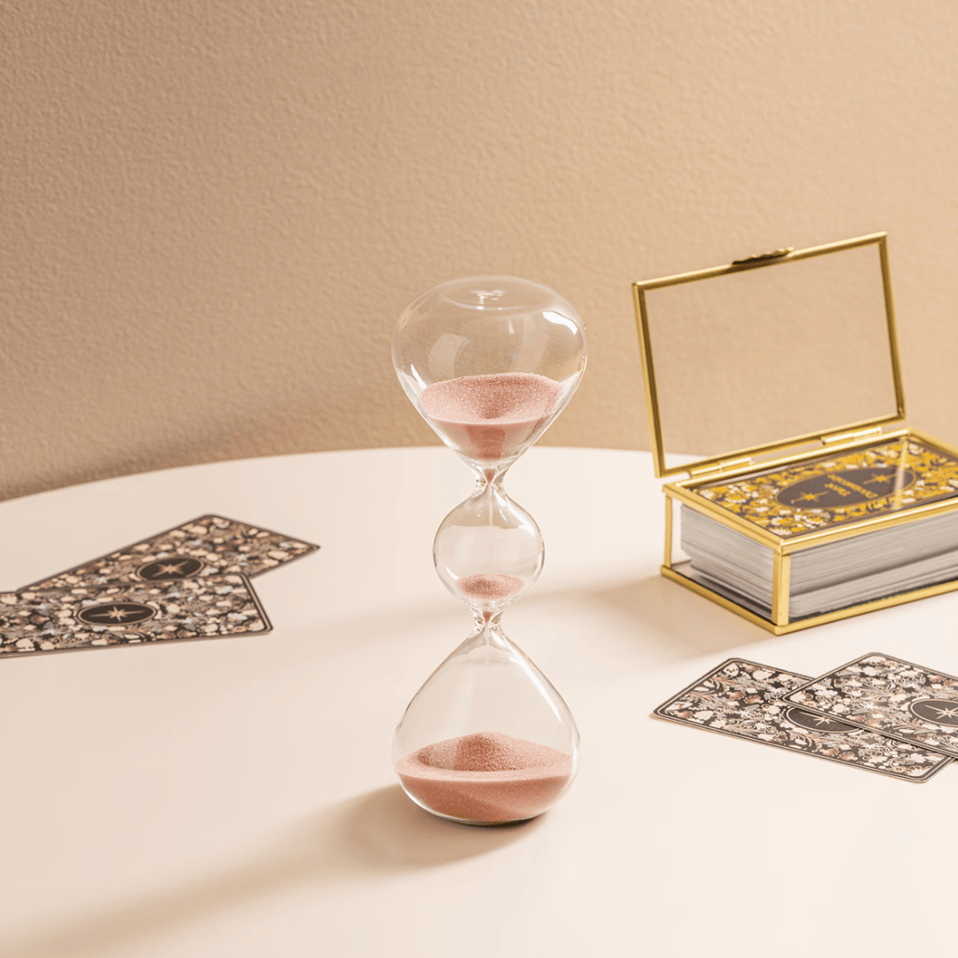 Unique Elegance The "Triple Flow" Glass Decorative Hourglass