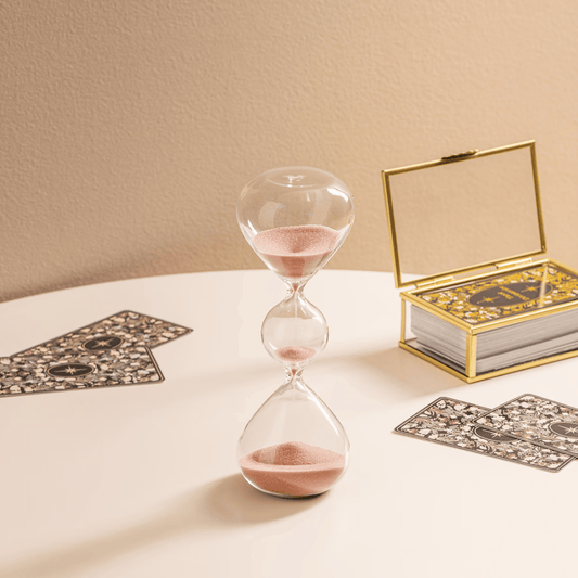 Unique Elegance The "Triple Flow" Glass Decorative Hourglass