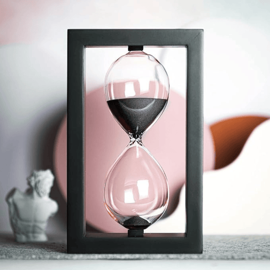 Minimalist Black Frame Timer The Wooden Decorative Hourglass